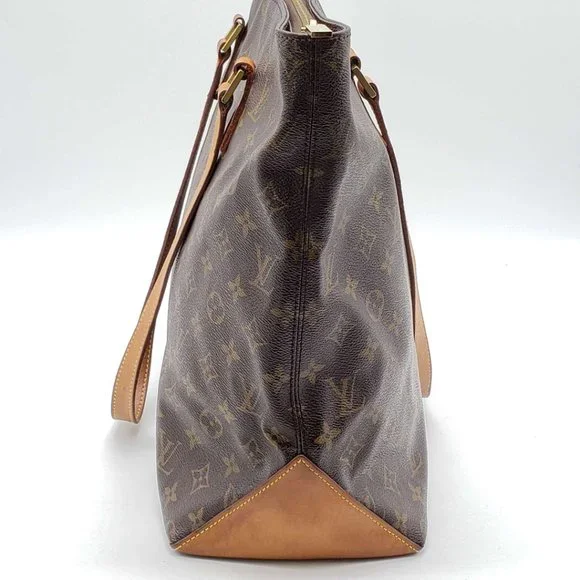 100% Authentic Louis Vuitton Cabas Mezzo Brown Monogram Tote Bag - Picture 3 of 15